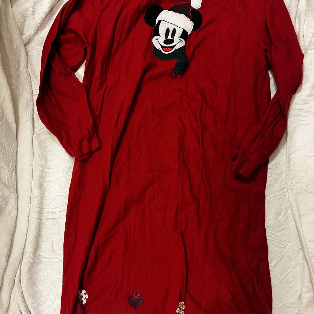 Mickey Mouse Red Sleep Dress Christmas